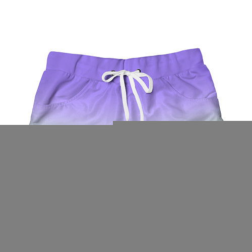 Женские шорты Фиолетовый мятный и желто-зеленый градиент / 3D-принт – фото 1