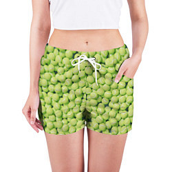 Шорты женские Много теннисных мячей, цвет: 3D-принт — фото 2