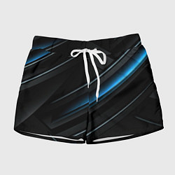 Женские шорты Абстрактная вселенная синего и черного