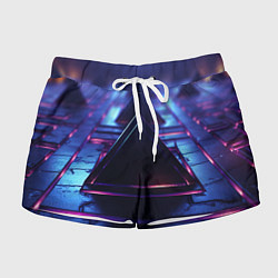 Женские шорты Неоновый абстрактный треугольник