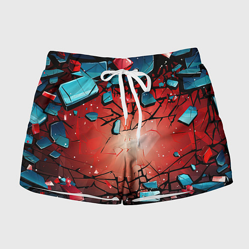Женские шорты Взрыв камне абстракция / 3D-принт – фото 1