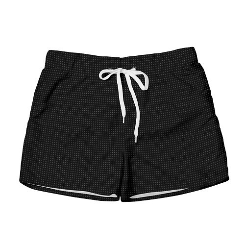 Женские шорты Чёрный в мелкую точку / 3D-принт – фото 1