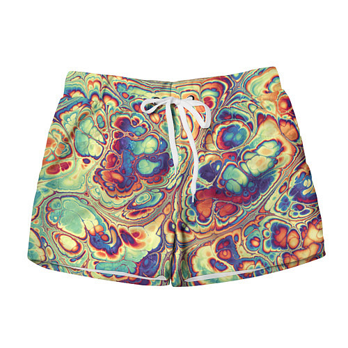 Женские шорты Абстрактный разноцветный паттерн / 3D-принт – фото 1