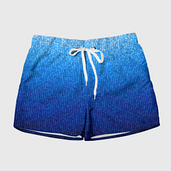 Женские шорты Сине-голубой в вертикальную полоску