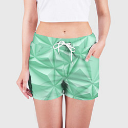 Шорты женские Объемные пирамидки, цвет: 3D-принт — фото 2