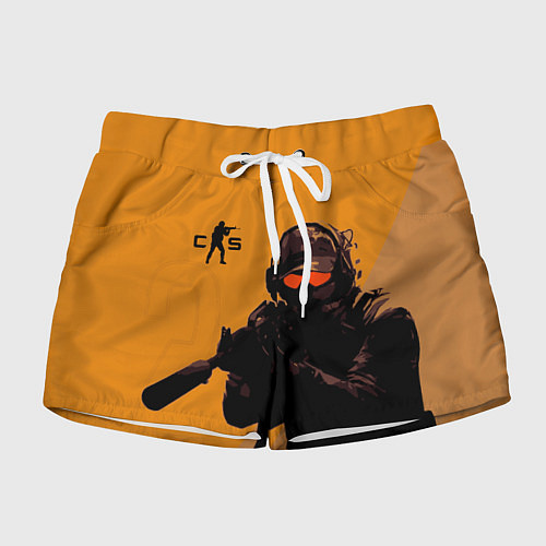 Женские шорты Тактические стрелки наготове Counter-Strike 2 / 3D-принт – фото 1