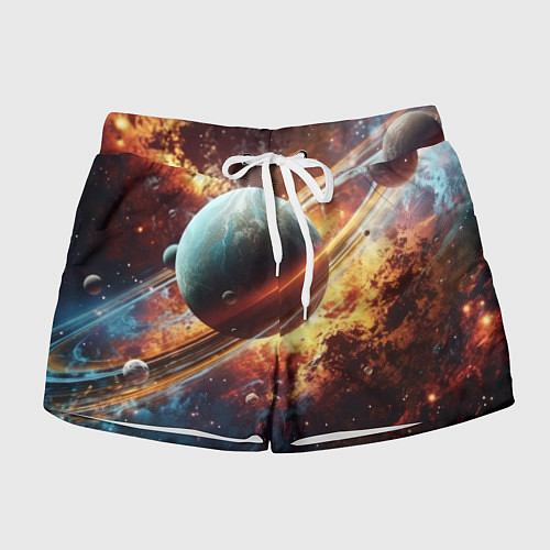 Женские шорты Большая планета / 3D-принт – фото 1