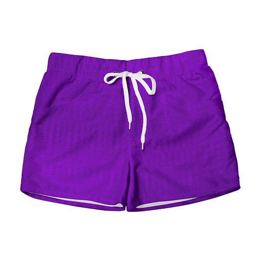 Женские шорты Фиолетовый текстурированный / 3D-принт – фото 1