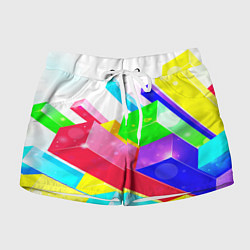 Женские шорты Цветные столбы