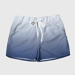 Шорты женские Бело синий градиент, цвет: 3D-принт