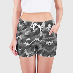 Шорты женские Городской камуфляж внутренних войск, цвет: 3D-принт — фото 2