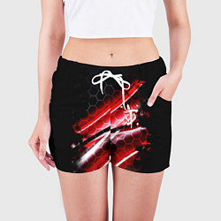 Шорты женские Doom logo game, цвет: 3D-принт — фото 2