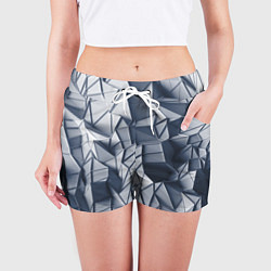 Шорты женские Геометрические грани, цвет: 3D-принт — фото 2