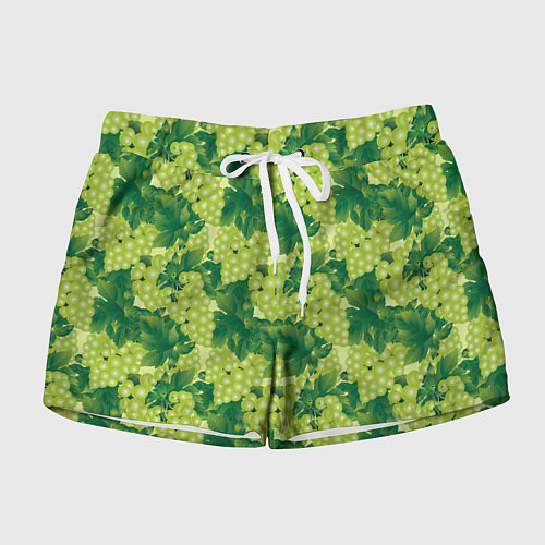 Женские шорты Виноградный цветной паттерн / 3D-принт – фото 1