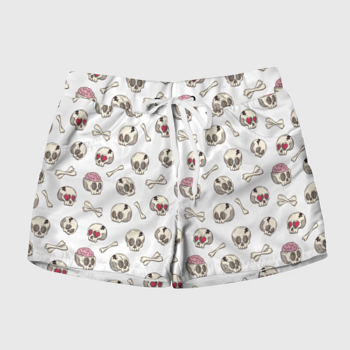 Женские шорты Черепки / 3D-принт – фото 1