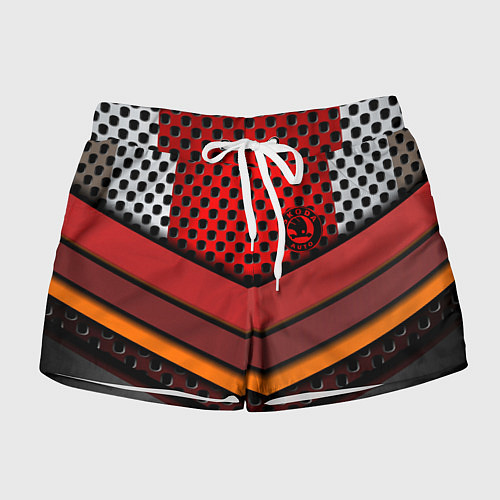 Женские шорты Skoda metal steel / 3D-принт – фото 1