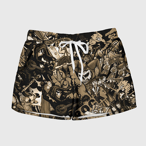 Женские шорты Король и шут средневековья играют рок / 3D-принт – фото 1