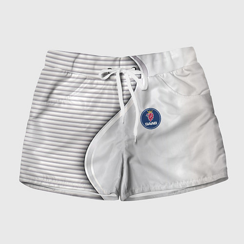 Женские шорты Saab metal texture / 3D-принт – фото 1