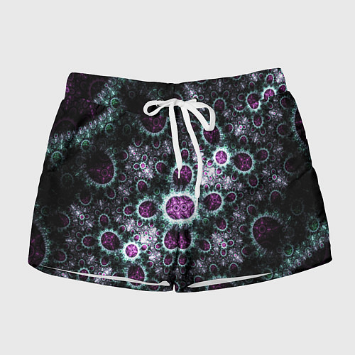 Женские шорты Фрактальный узор геометрия / 3D-принт – фото 1