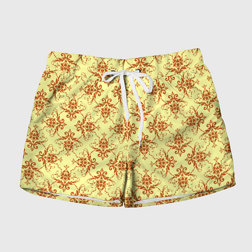 Женские шорты Солнечная виньетка / 3D-принт – фото 1