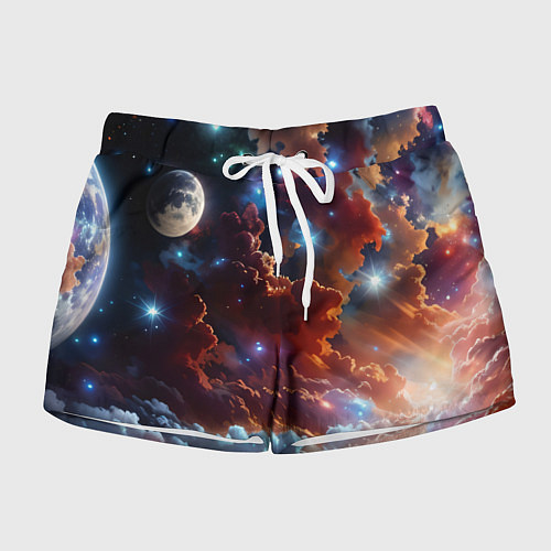 Женские шорты Космические звезды / 3D-принт – фото 1