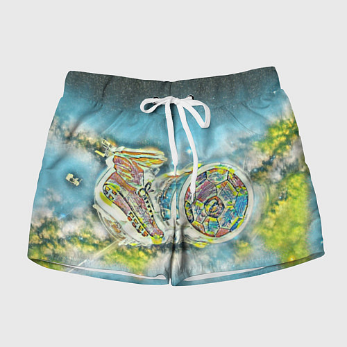 Женские шорты Удар по воротам / 3D-принт – фото 1