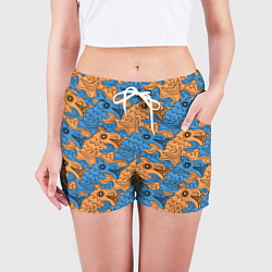 Шорты женские Графическая фантазия, цвет: 3D-принт — фото 2