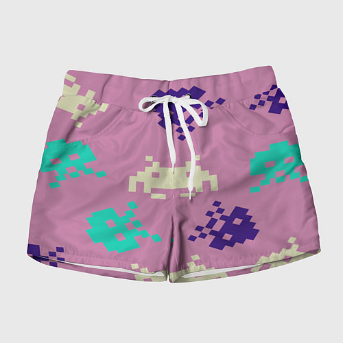 Женские шорты Пиксели фильтр / 3D-принт – фото 1