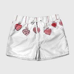 Шорты женские Ожерелье любви, цвет: 3D-принт