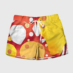 Шорты женские Теплая африканская абстракция, цвет: 3D-принт