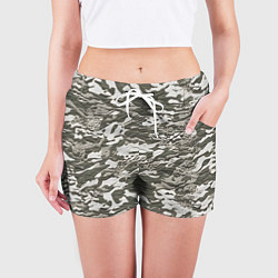Шорты женские Фактурный камуфляж, цвет: 3D-принт — фото 2