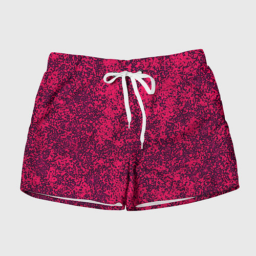 Женские шорты Насыщенный розовый текстура / 3D-принт – фото 1