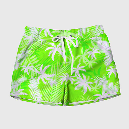 Женские шорты Кислотные тропики / 3D-принт – фото 1