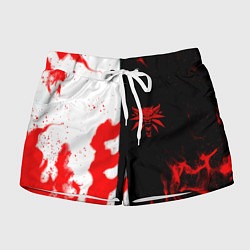 Шорты женские Ведьмак огненный, цвет: 3D-принт