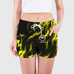 Шорты женские Opel огненный стиль, цвет: 3D-принт — фото 2