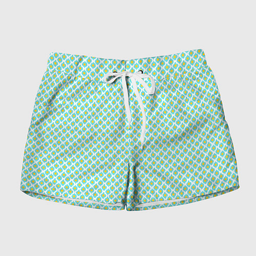 Женские шорты Ikat ogee - этнический узор / 3D-принт – фото 1