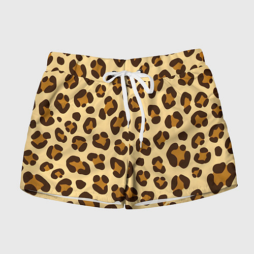 Женские шорты Паттерн с пятнами леопарда / 3D-принт – фото 1