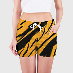 Шорты женские Тигровый раскрас, цвет: 3D-принт — фото 2