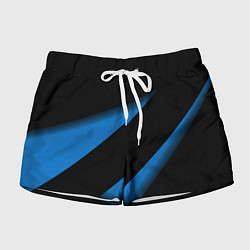 Женские шорты Color blue black line