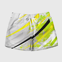 Женские шорты Color white light green