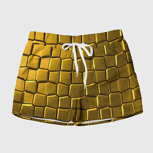 Женские шорты Золотые слитки / 3D-принт – фото 1
