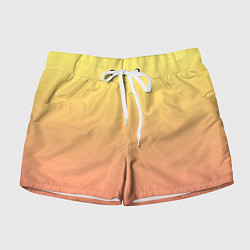 Женские шорты Градиент нежный жёлто-розовый