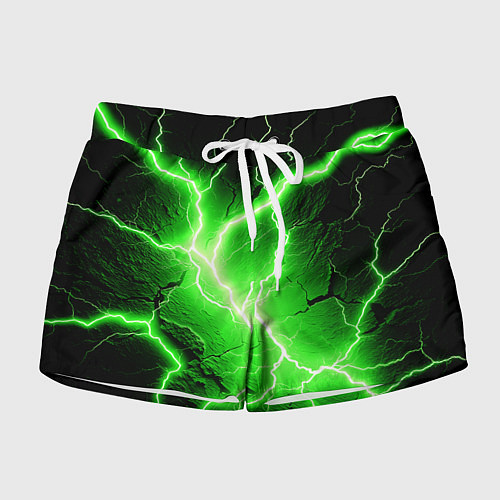 Женские шорты Color green black / 3D-принт – фото 1