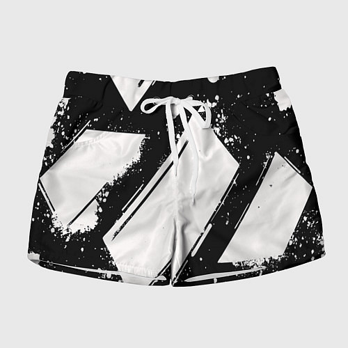 Женские шорты Color black white / 3D-принт – фото 1
