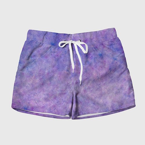 Женские шорты Фиолетовый свет фонаря / 3D-принт – фото 1