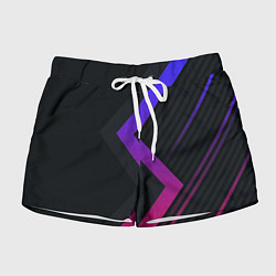 Женские шорты Color black line