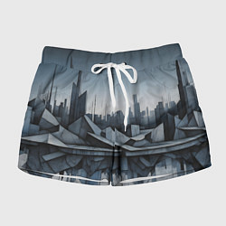 Женские шорты Небоскребы и скалы