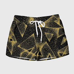 Женские шорты Triangle yellow with dots