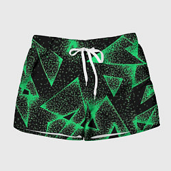 Женские шорты A light green triangle with dots