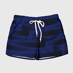 Шорты женские Color blue square, цвет: 3D-принт
